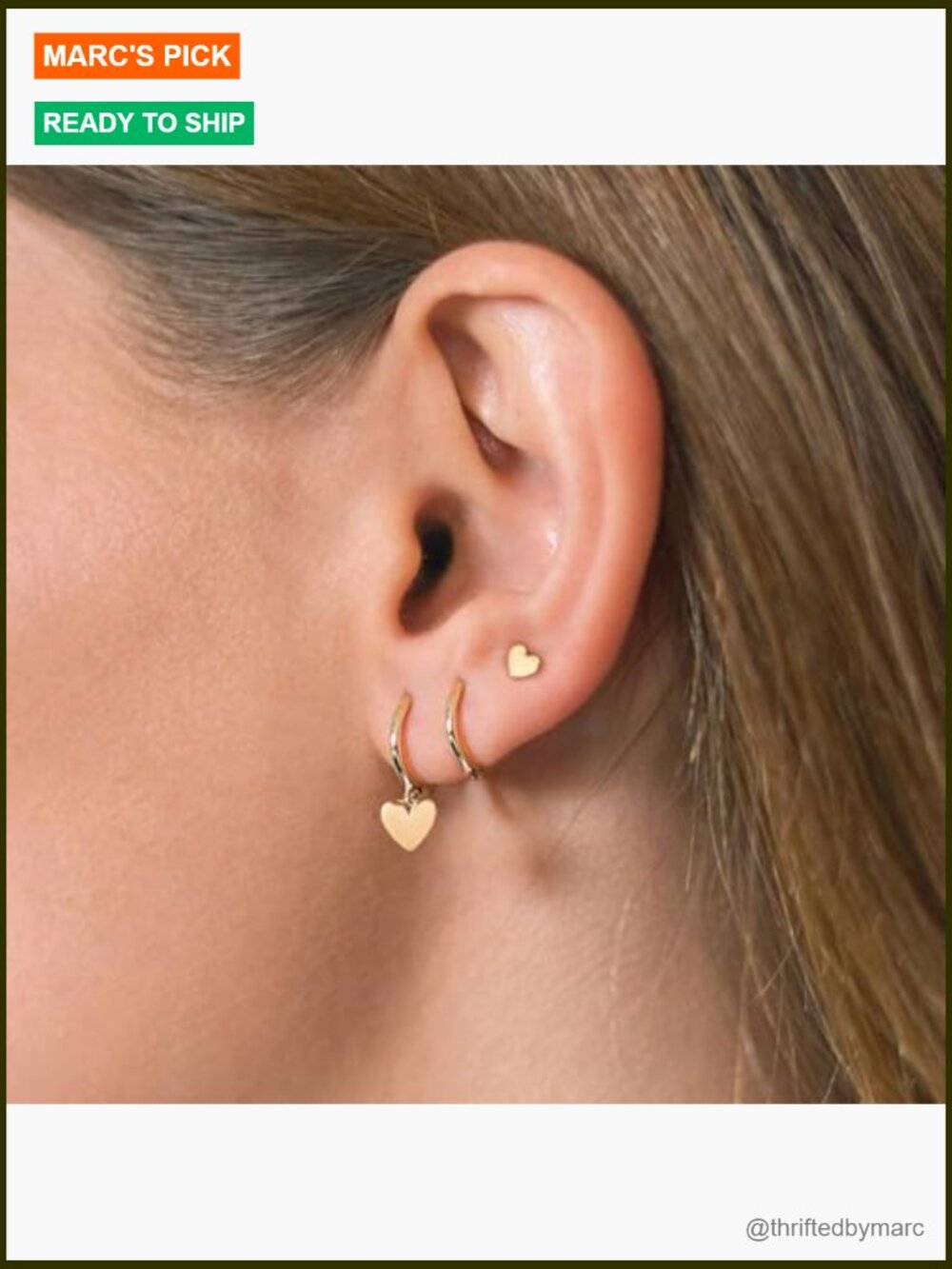 3 Pairs Small Earring Stacks, Huggie Hoops with Pearl Heart Butterfly Star - Picture 2 of 7